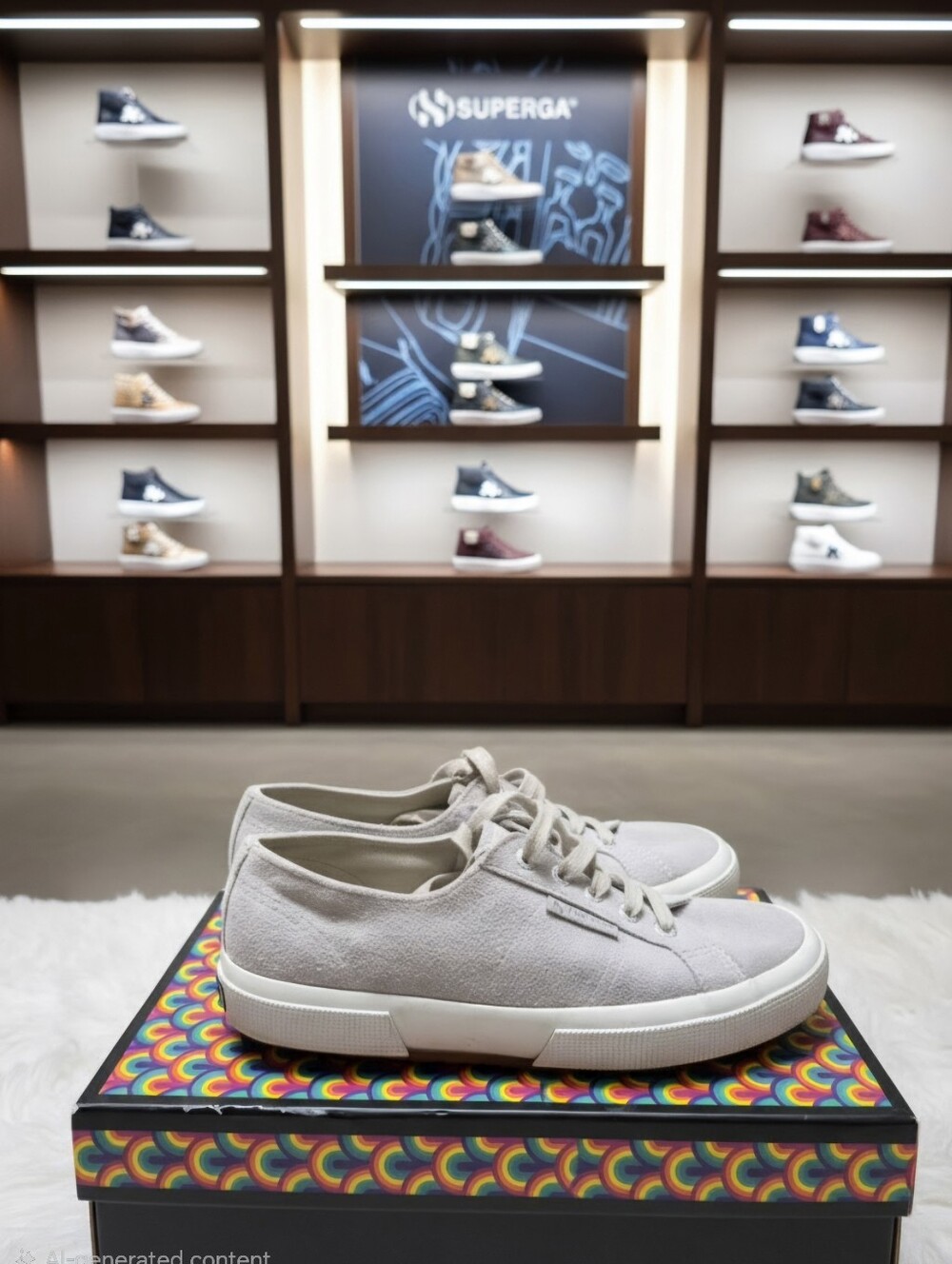 Superga Men's Sz 6 Women's Sz 7.5 Leather Sneakers